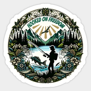 Boho Style Women's Fishing Sticker